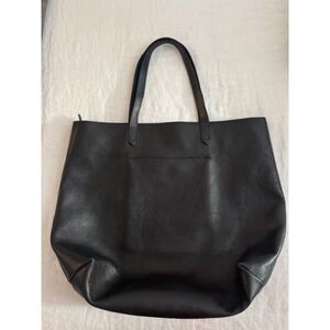 Madewell Large Transport Zipped Tote, Black